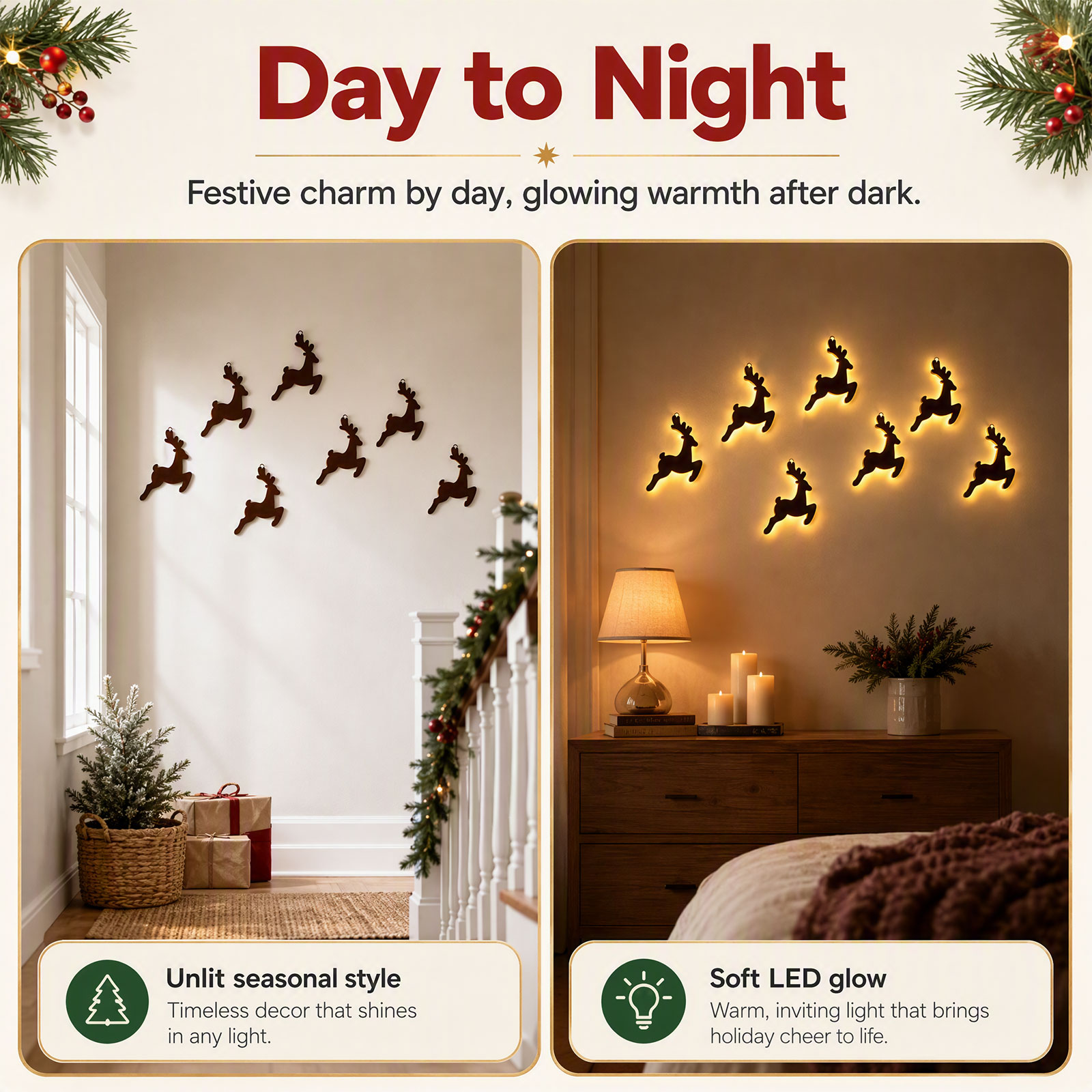Set da 7 pezzi di decorazioni  - Lighting Christmas Decor recensione e prezzo